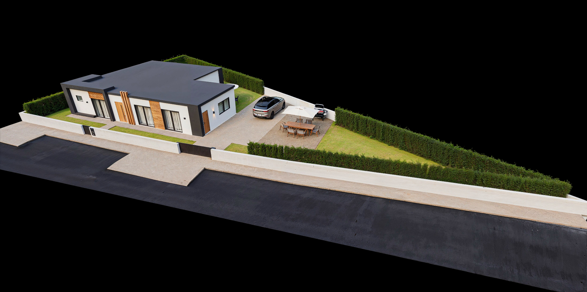 Vista isométrica da moradia T4 · Lote 06